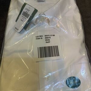 L L Bean White Dress Shirt